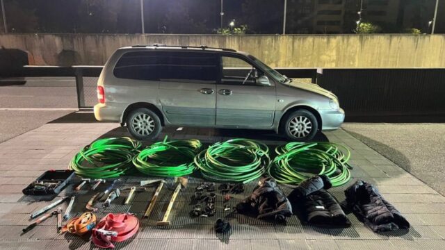 Imatge del material sostret al robatori (Mossos)